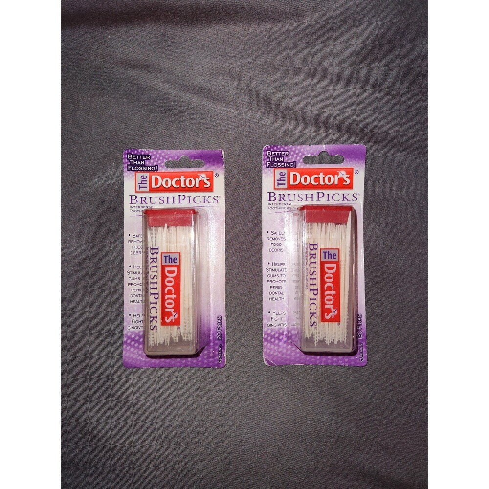 The Doctor's BrushPicks 120 Picks 2 Pack